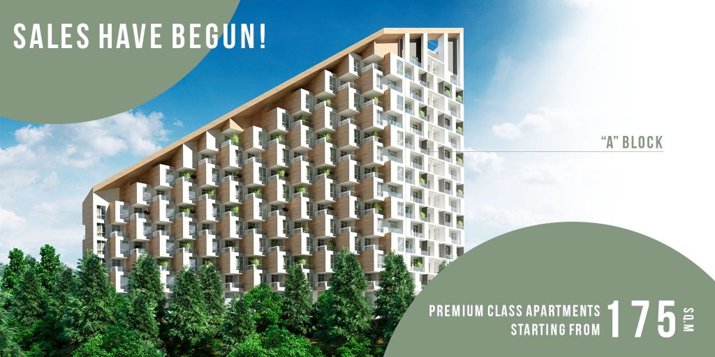 Premium class apartments in Tbilisi - Sales have begun in block A